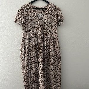 Dawn Dress in Chamomile Noir